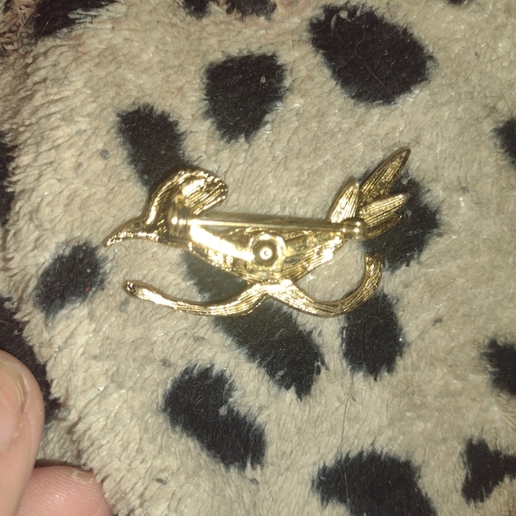 Road Runner Brooch Turquoise Cabochon - Picture 3 of 3